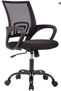 lot 12303 image: Office Chair Ergonomic Cheap Desk Chair Mesh Computer Chair Lumbar Support Modern Executive Adjustable Stool Rolling Swivel Chair for Back Pain, Black