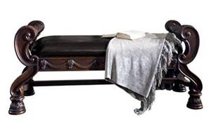 lot 12314 image: Signature Design by Ashley B553-09 North Shore Large Upholstered Bedroom Bench, Brown