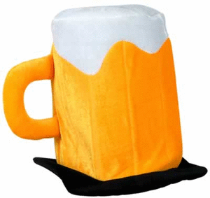 lot 12320 image: Beistle 60205 - Plush Beer Mug Hat