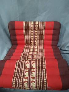 lot 12351 image: Meditation Pillow Multi Colored Slighty Used