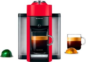 lot 12357 image: DeLonghi - Nespresso Vertuo Coffee and Espresso Maker by DeLonghi, Shiny Red - Shiny Red
