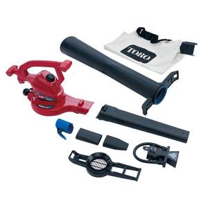 lot 12362 image: Toro 51621 250-Mph Blower, Vacuum, Leaf Shredder Corded UltraPlus Blower Vac