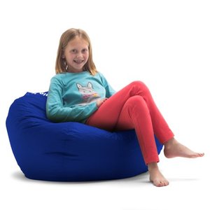 lot 12478 image: 98 Big Joe Round Bean Bag Chair