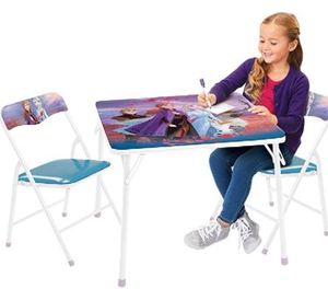lot 12373 image: Frozen Table And 2 Chairs