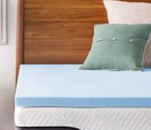 lot 12471 image: Lucid 2 Inch Gel Infused Memory Foam Mattress Topper - Twin Xl
