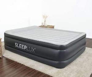 lot 12481 image: SleepLux Queen Air Mattress with Built-in AC Pump  22 Raised Inflatable Airbed