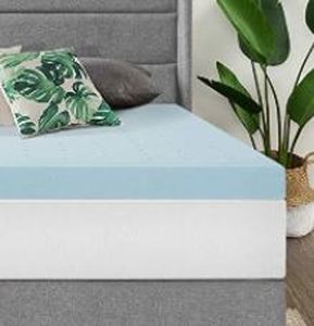 lot 12483 image: Best Price Mattress Queen Mattress Topper - 3 Inch Gel Memory Foam Bed Topper