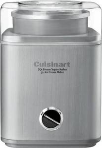 lot 89313 image: Cuisinart - Pure Indulgence 2-Quart Ice Cream and Sorbet Maker - Brushed Metal