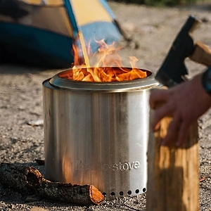 lot 89336 image: Solo Stove Ranger Stainless Steel Portable Camping Backyard Fire Pit Retail $229.49
