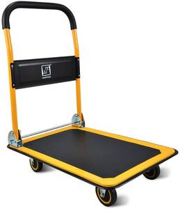 lot 89250 image: Push Cart Dolly by Wellmax, Moving Platform Hand Truck, Foldable Retail $109.97