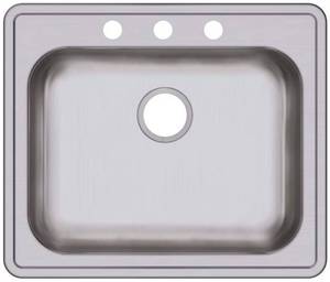 lot 89348 image: Dayton D125223 Single Bowl Drop-in Stainless Steel Sink