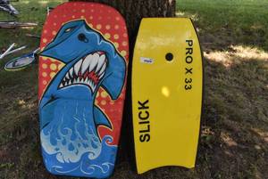 lot 6026 image: Lot of 2 Boogie  Body Boards  Slick Pro x 33