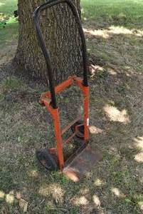 lot 6025 image: Dual Application Hand Truck Dolly  Orange and Black