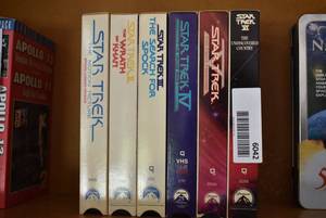 lot 6042 image: Lot of 6 Star Trek VHS Tapes  The Wrath of Khan, The Search for Spock, Etc.