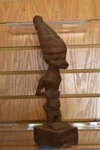 lot 6056 image: African Wood Carving Sculpture  13 x 2.75 x 5