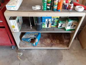 lot 7016 image: Metal Shelves  Contents Not Included