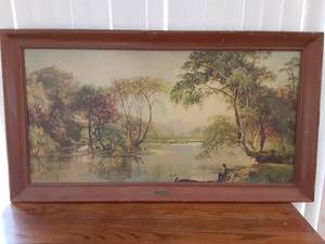 lot 7055 image: The Susquehanna River by Cropsey Picture  53 x 29.5