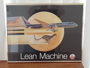 lot 7057 image: Boeing 757 Lean Machine Framed Picture  22.25 x 17.25