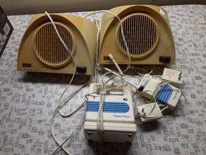 lot 8041 image: Vintage Lot of 4 Air CleanerDeodorizers and Baby Monitor  Pollenex Pure Air 99  Fisher Price