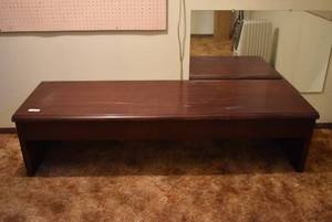 lot 8024 image: Long Wood Coffee Table