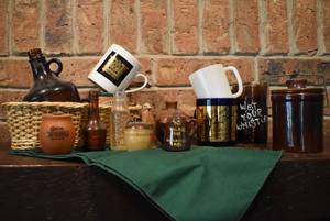 lot 7066 image: Lot of Mugs, Jugs, Travel Souvenirs, Etc.