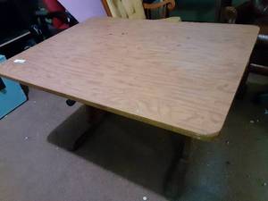 lot 8080 image: Wooden Table  48 x 36 x 28.5