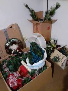 lot 8047 image: Lot of Holiday Decorations  Christmas and Halloween
