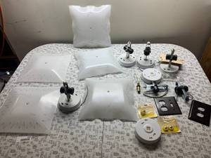 lot 8083 image: Lot of Electrical Lighting Equipment  Light Covers, Outlet Covers & More