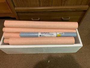 lot 8049 image: Vintage Lot of Pink Wall Paper  Dorden Wallcoverings