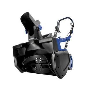 lot 11534 image: Snow Joe SJ625E Electric Single Stage Snow Thrower  21-Inch  15 Amp Motor - Blue
