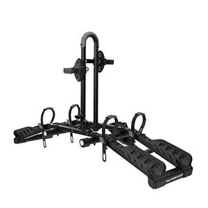 lot 11551 image: Hollywood Racks Hollywood Rack Destination-Lightweight Platform Hitch Rack, Silver, 2 Bikes (HR4200)