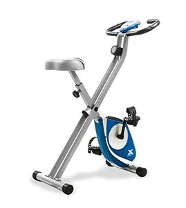 lot 11558 image: XTERRA Fitness FB150 Folding Exercise Bike, Silver, 31.5L x 18W x 45.3H in.