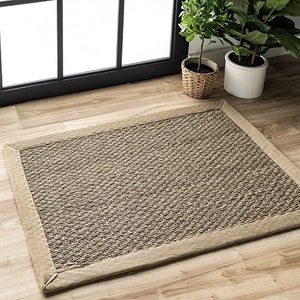lot 11572 image: nuLOOM Elijah Natural Seagrass Farmhouse Accent Rug, 2 x 3, Beige
