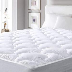 lot 11574 image: viewstar Cooling Mattress Pad Queen Size,Extra Thick Mattress Topper, Pillow Top Mattress Pad Cover with Down Alternative Fill,6-21 Deep Pocket for Queen Size Bed Soft and Breathable,Queen