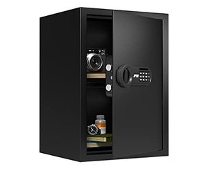 lot 11590 image: RPNB Deluxe Safe and Lock Box,Money Box,Digital Keypad Safe Box,Steel Alloy Drop Safe, Keypad Lock,Perfect for Home Office Hotel Business Jewelry Gun Cash Use Storage,1.8 Cubic Feet
