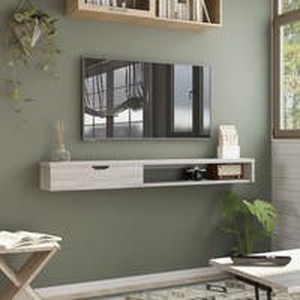 lot 11627 image: Carson Carrington Rydstorp Floating Wall-mounted Media Console- Retail$154.49