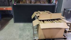 lot 4274 image: Lot of 2 LED Billboards - 93 in x 7 in x 43 in - includes Palette of LED Panels