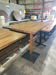 lot 35066 image: Wooden Rectangular Table