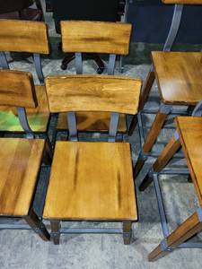 lot 35110 image: (2) Wooden Chairs