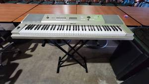 lot 35138 image: Yamaha Digital Keyboard YGB-235 with Stand - NO POWER CHORD