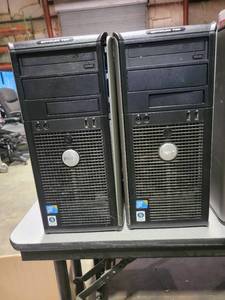 lot 35229 image: Lot of 2 Optplex 760 Windows Vista Tower - No Power Chord