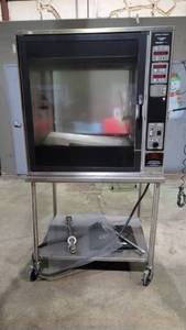 lot 35246 image: Henny Penny Rotisserie SCR- 8 Industrial Oven with Cart on Casters