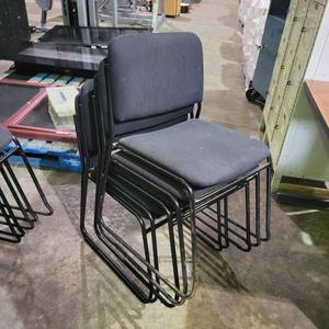 lot 35266 image: (5) Black Chairs
