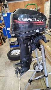 lot 35237 image: Mercury 9.9 Boat Motor - No Title