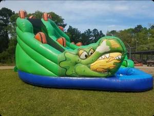 lot 35234 image: Inflatable Dragon Obstacle Coarse - includes pump - condition in description