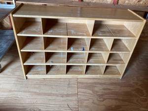 lot 35418 image: 18 Hole Cubby Shelf