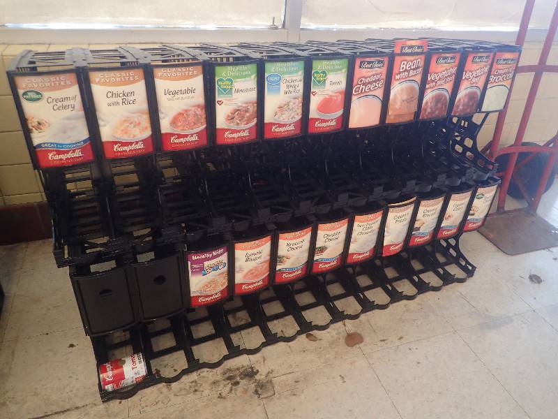 lot 4264 image: (2) Soup Can Merchandise Organizers