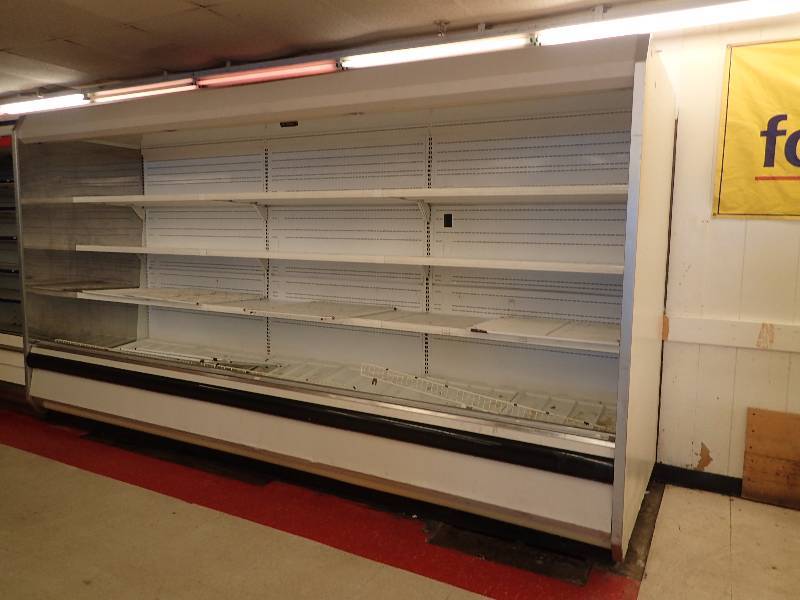 lot 4291 image: Hussmann Supermarket Refrigerated Merchandiser Air Curtain Open Display Unit
