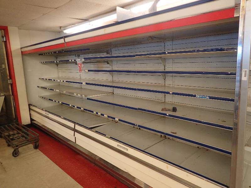 lot 4292 image: Hussmann Supermarket Refrigerated Merchandiser Air Curtain Open Display Unit