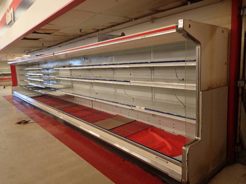 lot 4293 image: Hussmann Supermarket Refrigerated Merchandiser Air Curtain Open Display Unit
